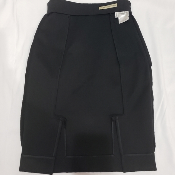 683- Balenciaga Black Pencil Skirt Women’s Size 36 EU S US Made in Italy - Picture 13 of 14